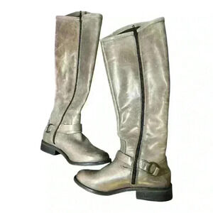 Hinge Dakota Knee High Outer Leather Riding Boots Size 5.5 new